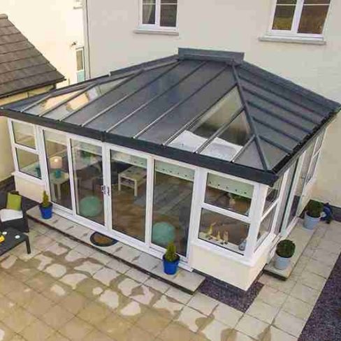 Solid conservatory roof for a Sutton home.